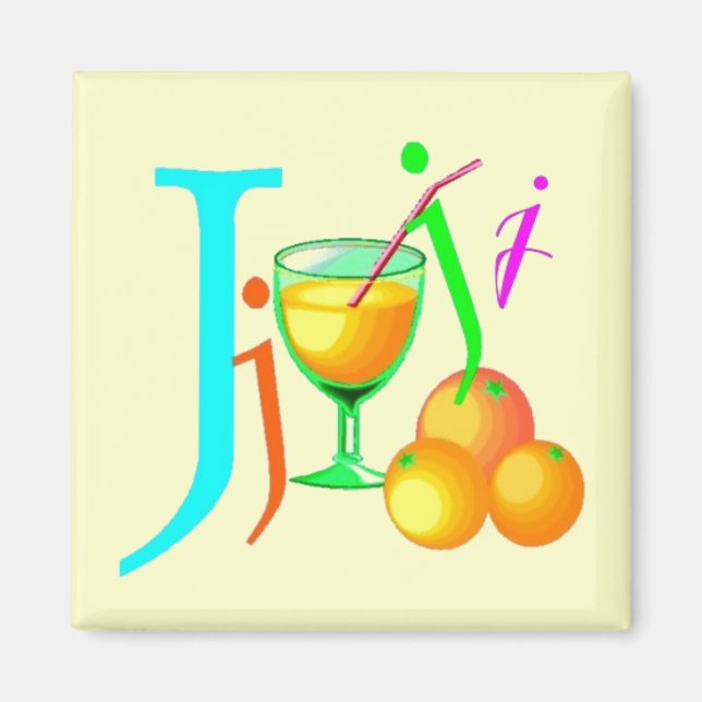 J - Alphabet Magnet (Front)