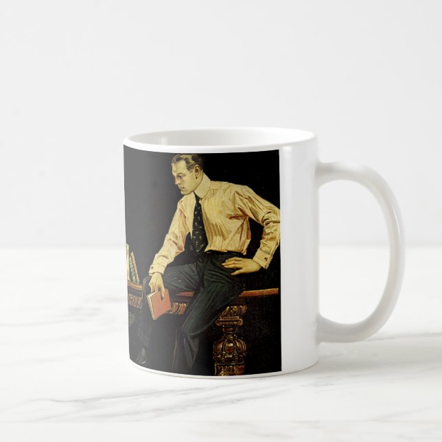 J.C.Leyendecker ad for Arrow Collars from 1910's Coffee Mug (Right)