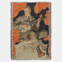 J.C. Leyendecker Banjo Player 1920 Art Deco Art