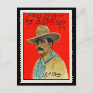 J.C. Miller of the 101 Ranch Poster Stamp Card