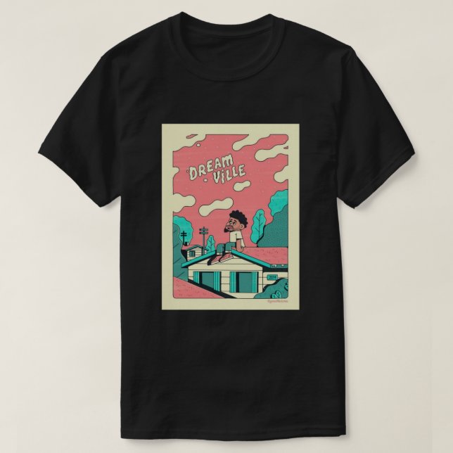 J Cole Dreamville  T-Shirt (Design Front)