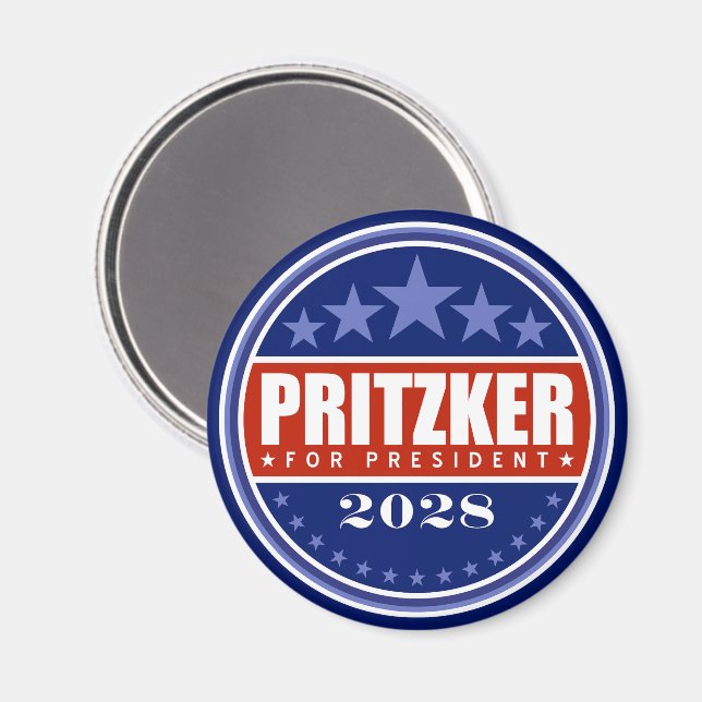 J.D. Pritzker for President 2028 Magnet (Front/Back)