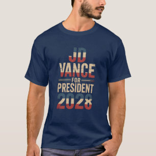J D Vance 2028 America First President T-Shirt