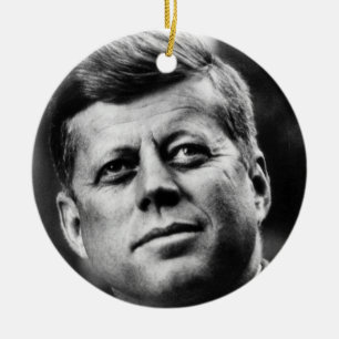 J.F.K. CERAMIC TREE DECORATION