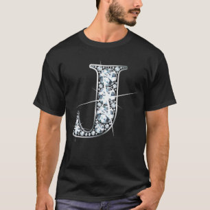 "J" Faux-"Diamond Bling" T-Shirt