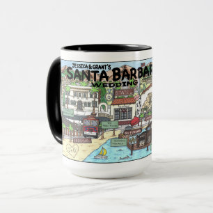 J + G Santa Barbara Wedding Coffee Mug