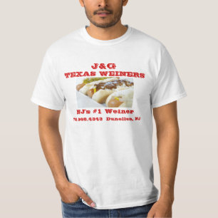 J&G Texas Weiners - Chilli Dog - NJ's #1 Weiner T-Shirt