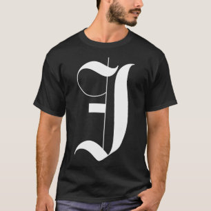 J Gothic letter T-Shirt
