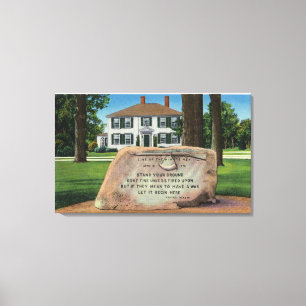 J. Harrington House, Village Green Canvas Print