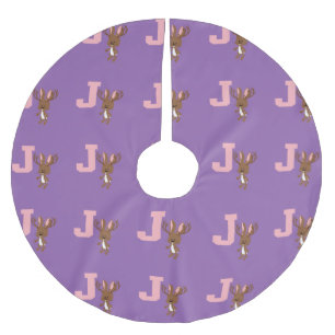 J is for Jackalope Brushed Polyester Tree Skirt