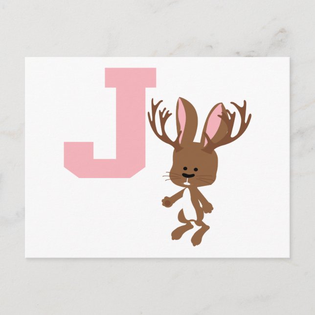 J is for Jackalope Postcard (Front)