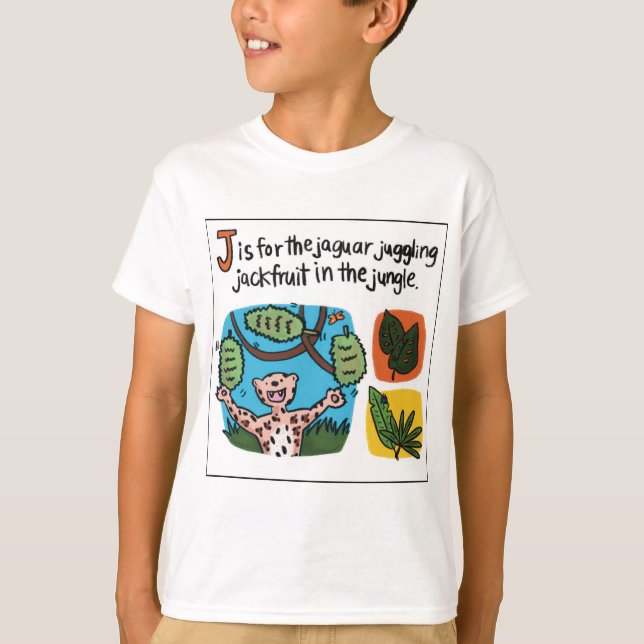 J is for Jackfruit Kids T-shirt (Front)