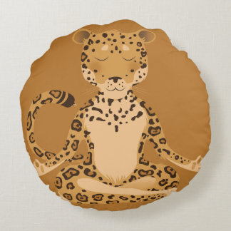 J is for Jaguar Round Cushion