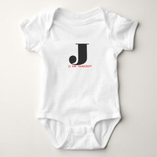 J is for Javascript Baby Bodysuit