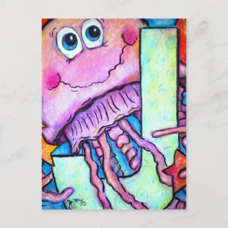J is for Jellyfish Postcard