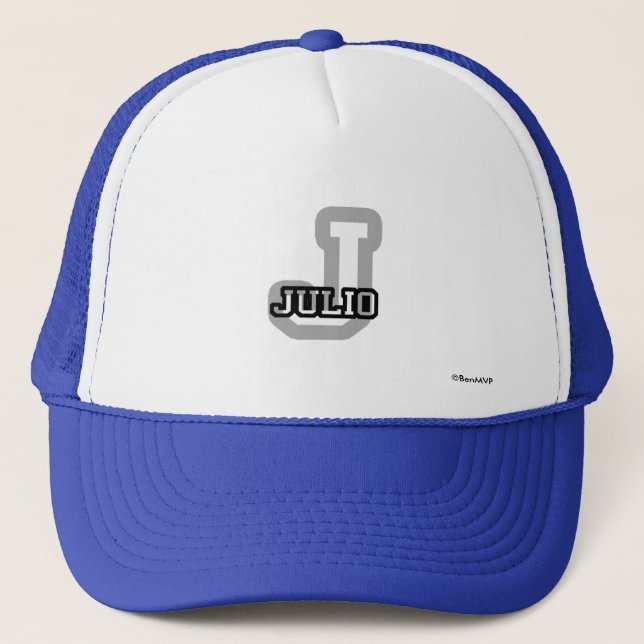 J is for Julio Trucker Hat (Front)