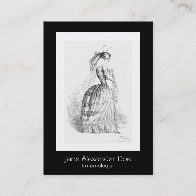 J J Grandville Entomologist Business Card (Front)