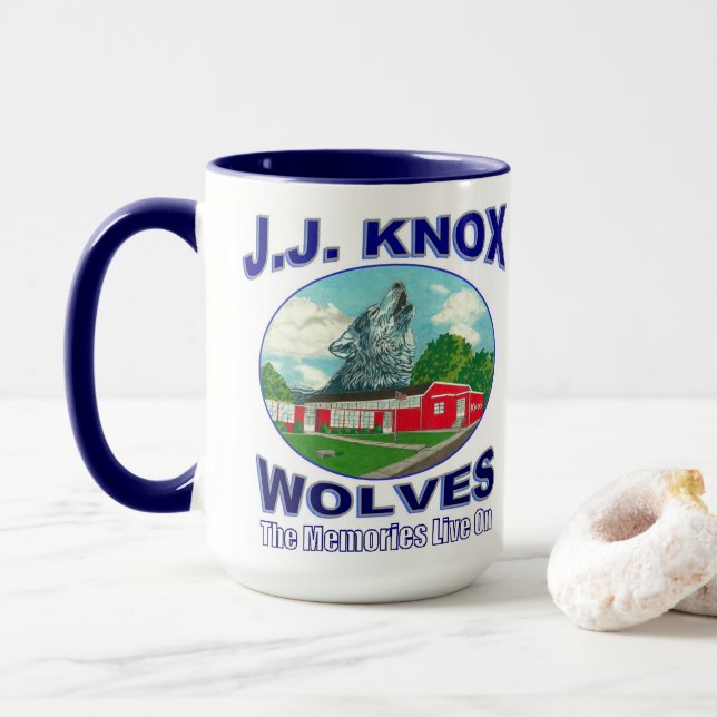 J.J. KNOX WOLVES: "Sing Now On" Mug (With Donut)