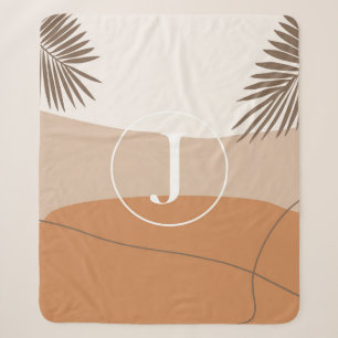 J - Jnitial Monogram Letter J Abstract Design Sherpa Blanket