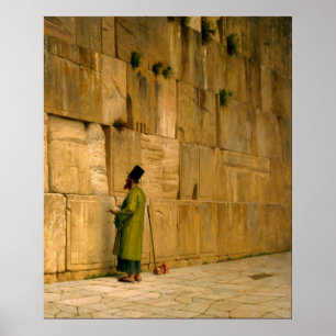 J.L. Gerome - The Wailing Wall Poster