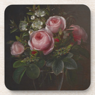 J.L. Jensen - Roses and Tree Anemones in a ... Coaster