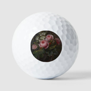 J.L. Jensen - Roses and Tree Anemones in a ... Golf Balls