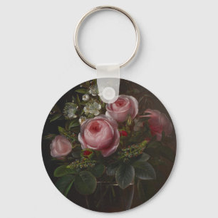 J.L. Jensen - Roses and Tree Anemones in a ... Key Ring