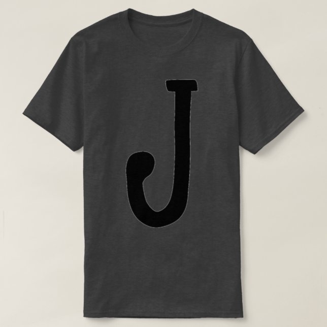 J Letter Monogram T-Shirt (Design Front)