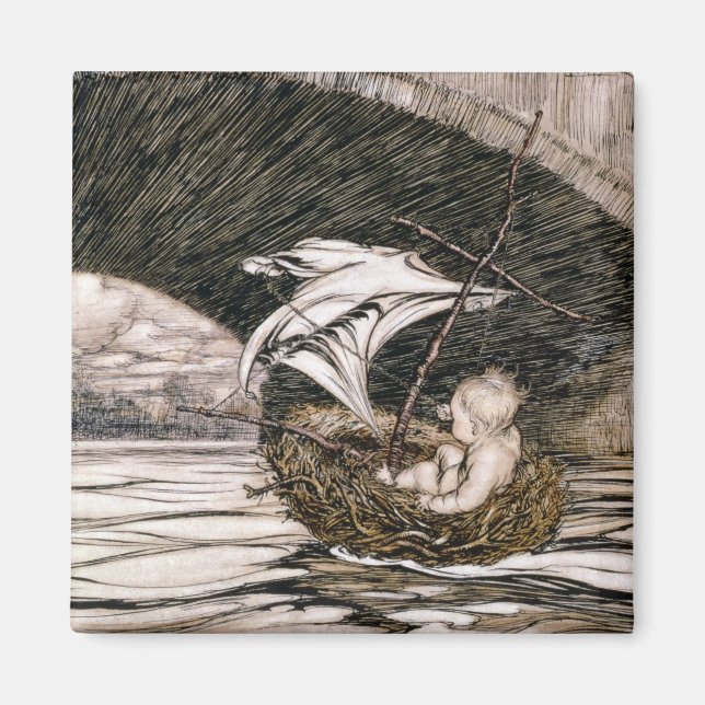 J.M. Barrie | 'He Passed Under the Bridge and Came Magnet (Front)