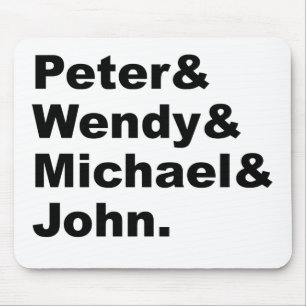 J.M. Barrie's Peter Pan   Peter Wendy Michael John Mouse Mat