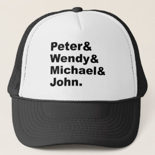 J.M. Barrie's Peter Pan   Peter Wendy Michael John Trucker Hat