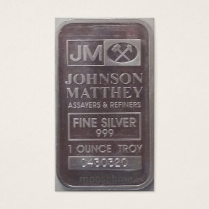 J.M. C430320 Solid One Ounce Silver Bar
