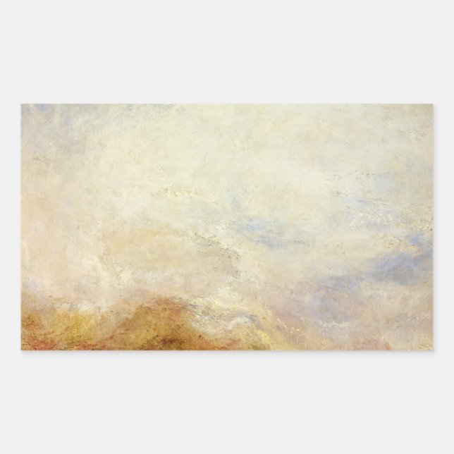 J. M. W. Turner - A mountain scene, Val d'Aosta Rectangular Sticker (Front)