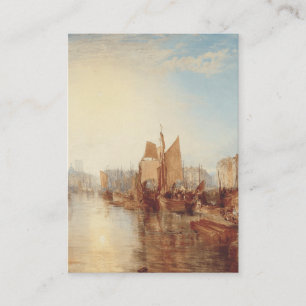 J.M.W. Turner: Harbor of Dieppe Romantic Fine Art Enclosure Card