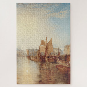 J.M.W. Turner: Harbor of Dieppe Romantic Fine Art Jigsaw Puzzle