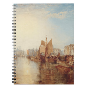 J.M.W. Turner: Harbor of Dieppe Romantic Fine Art Notebook