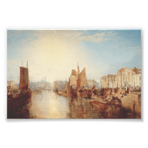 J.M.W. Turner: Harbor of Dieppe Romantic Fine Art Photo Print