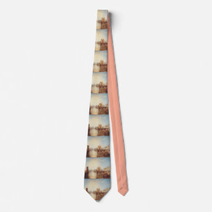J.M.W. Turner: Harbor of Dieppe Romantic Fine Art Tie