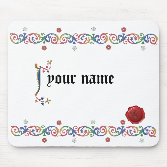 J mediaeval Mouspad Mouse Mat (Front)