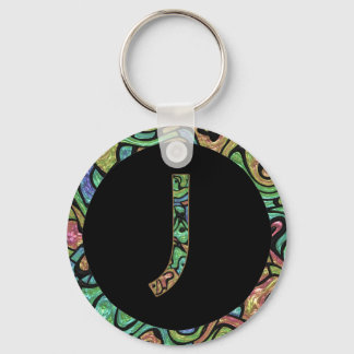 J Monogram Key Ring