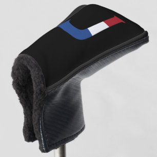 J Monogram overlaid on NLD Flag on bk pccn Golf Head Cover