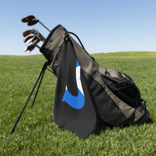 J Monogram overlaid on Scottish Flag gtcnt Golf Towel