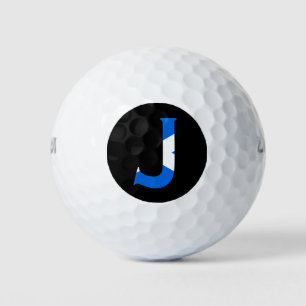 J Monogram overlaid on Scottish Flag wu gbcnt Golf Balls