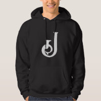 J-neck hooded jacket