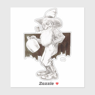 J P Bernard Moonshiner Custom-Cut Vinyl Stickers