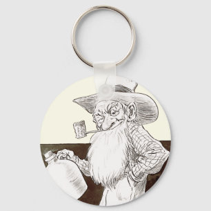 J P Bernard Moonshiner (Sepia) Key Ring