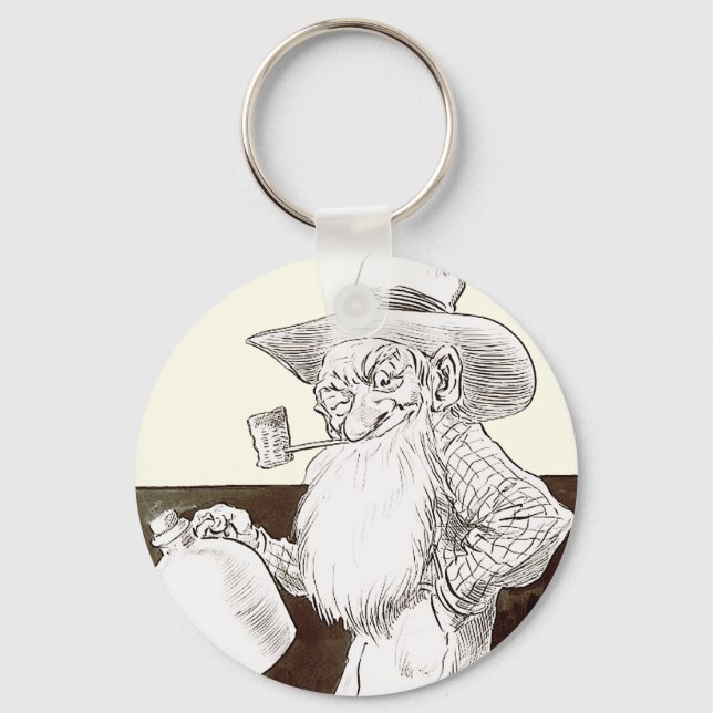 J P Bernard Moonshiner (Sepia) Key Ring (Front)