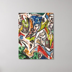 J. P. - BIRD EFFORT - 1946 - Abstarct - Canvas Print