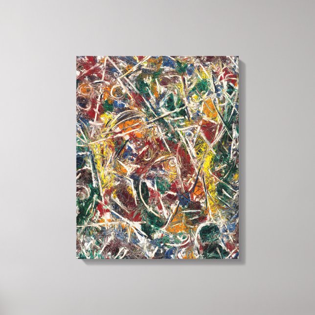 J. P. - CROAKING MOVEMENT - 1946 - Abstract - Canvas Print (Front)
