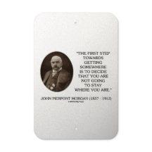 J.P. Morgan First Step Towards Getting Somewhere